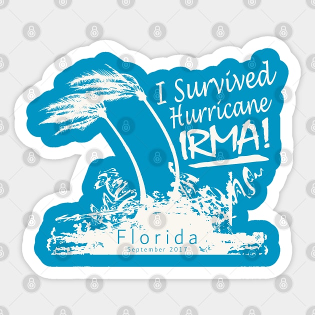 I survived Hurricane Irma Sticker by Etopix